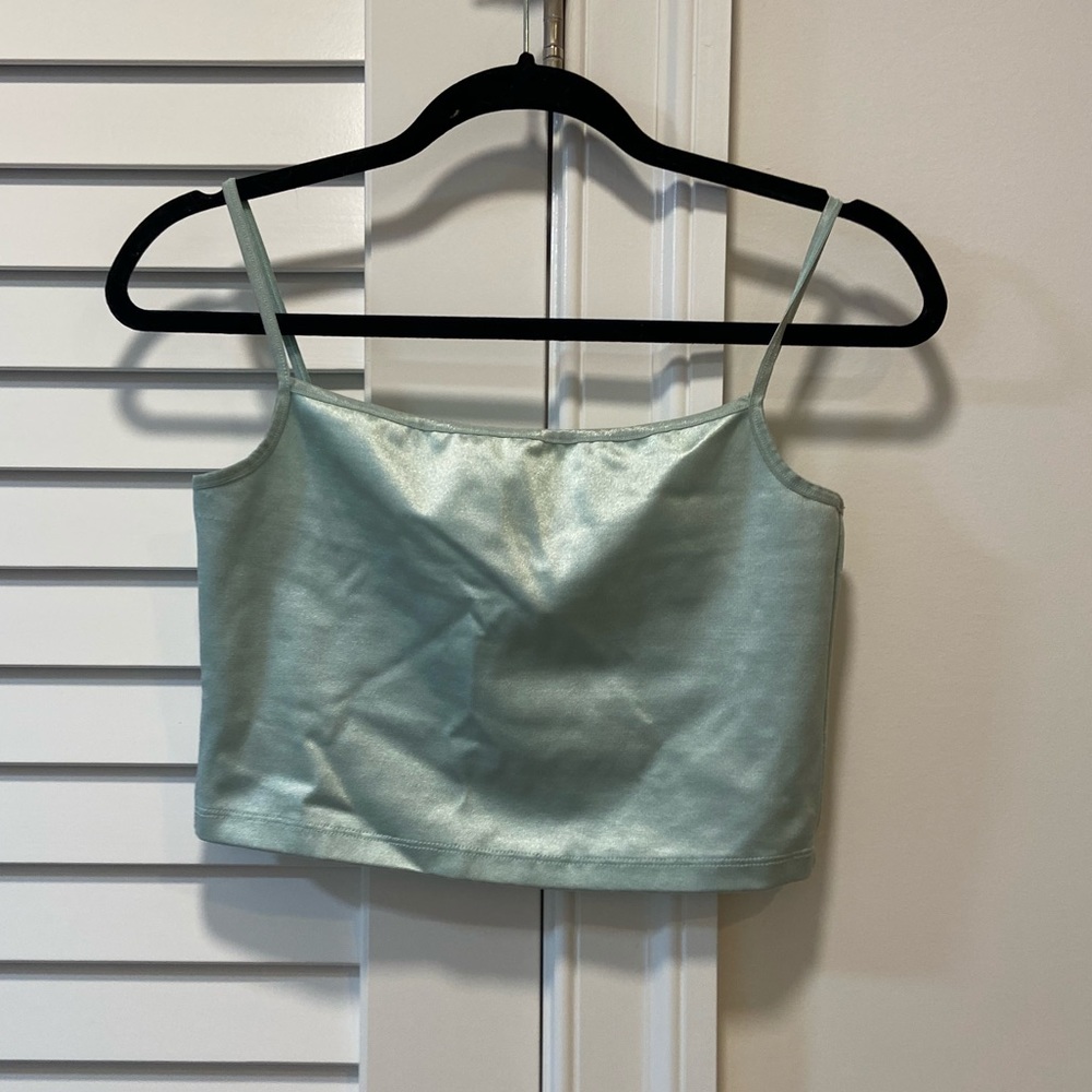 Shiny Teal Cami